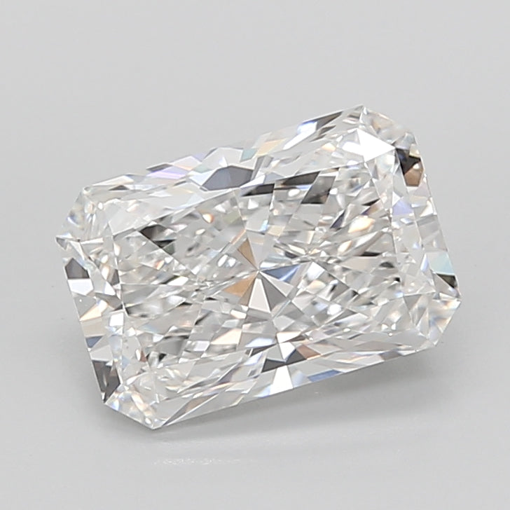 5.08 Carat Radiant Shaped, Ideal Cut, E Color, VVS2 Clarity, IGI Certified Lab Grown Diamond