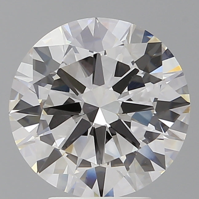 4.02 Carat Round Shaped, Excellent Cut, F Color, VVS2 Clarity, IGI Certified Lab Grown Diamond