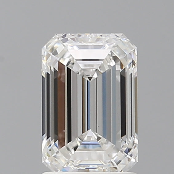 1.59 Carat Emerald Shaped, Ideal Cut, D Color, VVS2 Clarity, IGI Certified Lab Grown Diamond