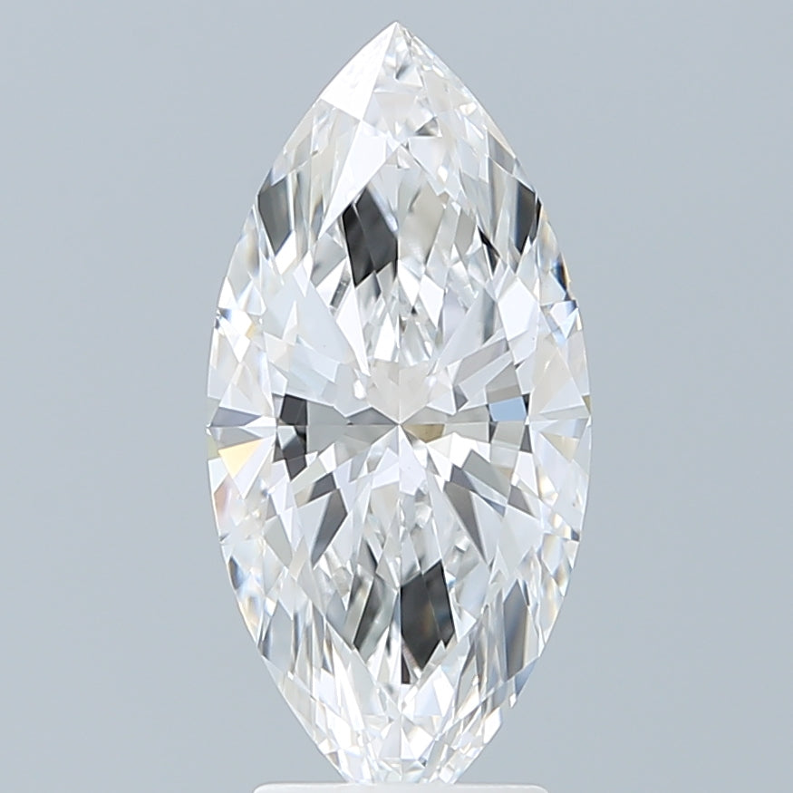 3.06 Carat Marquise Shaped, Excellent Cut, E Color, VVS2 Clarity, IGI Certified Lab Grown Diamond