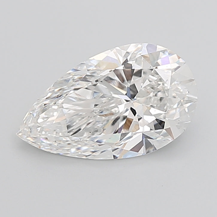 5.07 Carat Pear Shaped, Ideal Cut, E Color, VS1 Clarity, IGI Certified Lab Grown Diamond