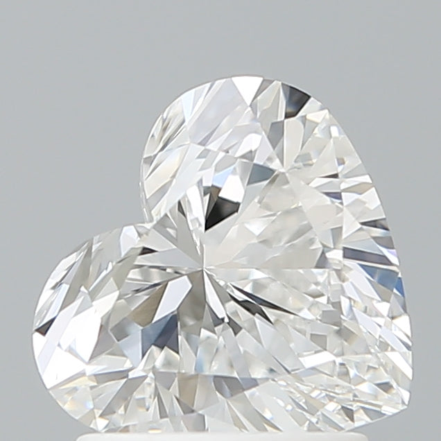 1.54 Carat Heart Shaped, Ideal Cut, D Color, VVS2 Clarity, IGI Certified Lab Grown Diamond