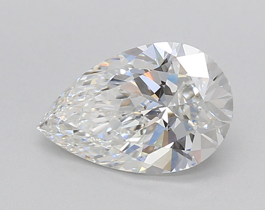 1.52 Carat Pear Shaped, Ideal Cut, F Color, VVS2 Clarity, IGI Certified Lab Grown Diamond