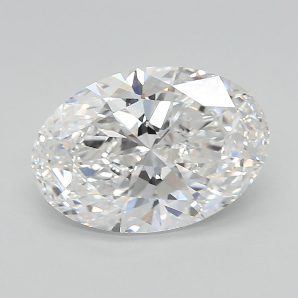 3.07 Carat Oval Shaped, Ideal Cut, E Color, VVS2 Clarity, IGI Certified Lab Grown Diamond