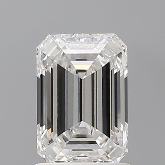 1.58 Carat Emerald Shaped, Ideal Cut, E Color, VVS2 Clarity, IGI Certified Lab Grown Diamond
