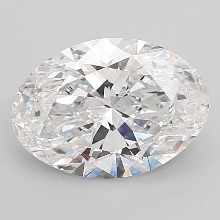 6.03 Carat Oval Shaped, Ideal Cut, E Color, VVS2 Clarity, IGI Certified Lab Grown Diamond