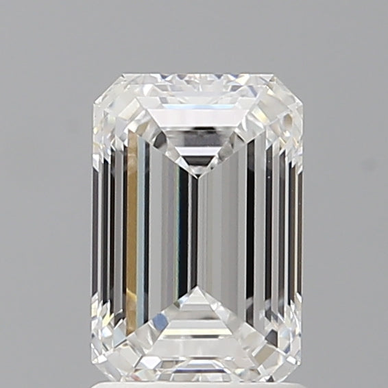 1.60 Carat Emerald Shaped, Ideal Cut, D Color, VVS2 Clarity, IGI Certified Lab Grown Diamond