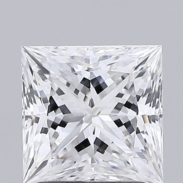 1.54 Carat Princess Shaped, Ideal Cut, E Color, VVS2 Clarity, IGI Certified Lab Grown Diamond