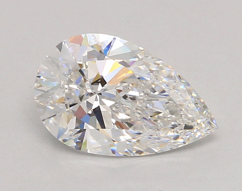 2.54 Carat Pear Shaped, Ideal Cut, E Color, VVS2 Clarity, IGI Certified Lab Grown Diamond