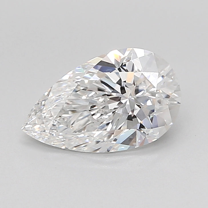 1.54 Carat Pear Shaped, Ideal Cut, D Color, VVS2 Clarity, IGI Certified Lab Grown Diamond