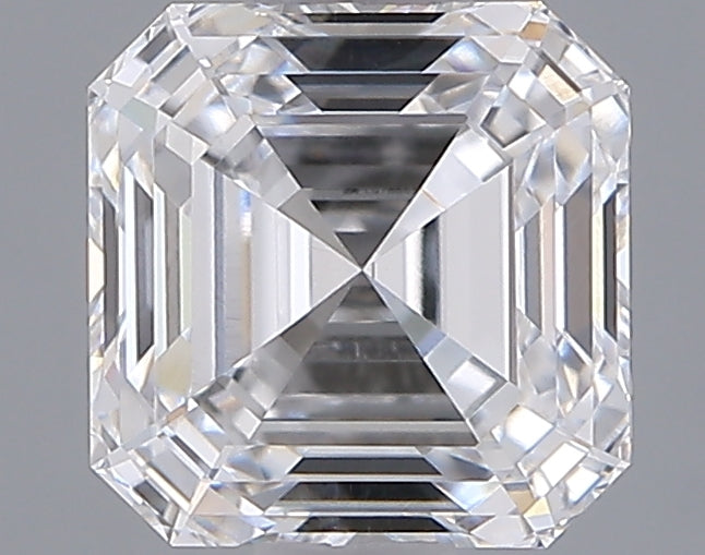 1.52 Carat Asscher Shaped, Ideal Cut, D Color, VVS1 Clarity, IGI Certified Lab Grown Diamond