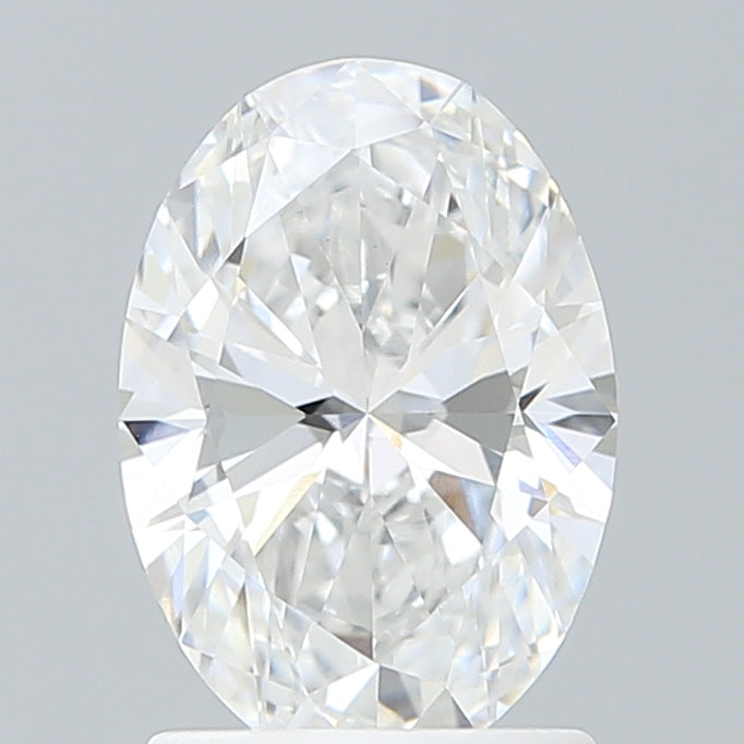 1.55 Carat Oval Shaped, Ideal Cut, D Color, VVS2 Clarity, IGI Certified Lab Grown Diamond