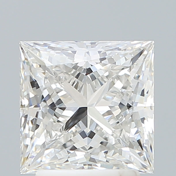 2.57 Carat Princess Shaped, Ideal Cut, F Color, VVS2 Clarity, IGI Certified Lab Grown Diamond