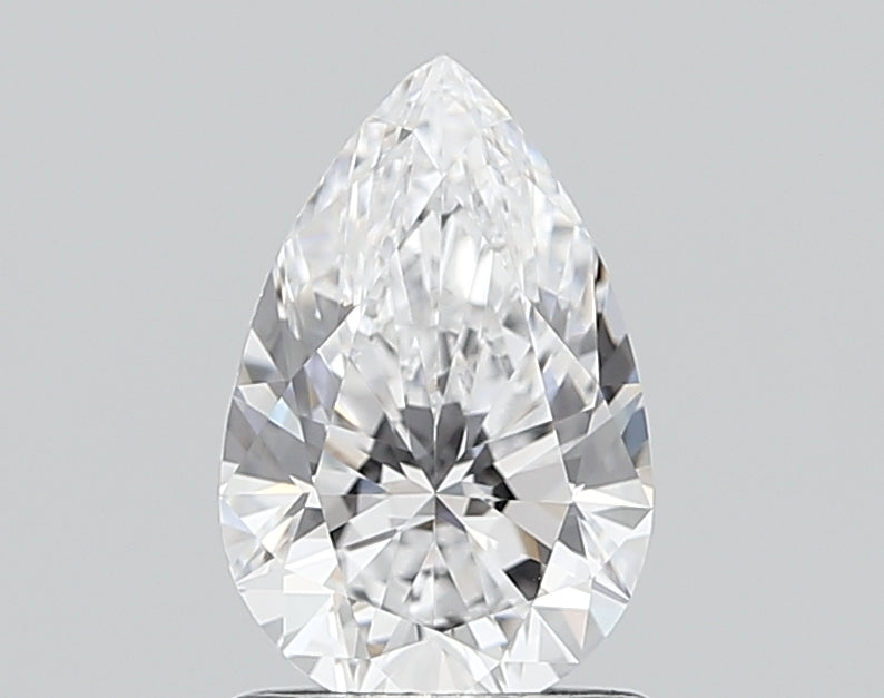 1.64 Carat Pear Shaped, Ideal Cut, D Color, VVS2 Clarity, IGI Certified Lab Grown Diamond