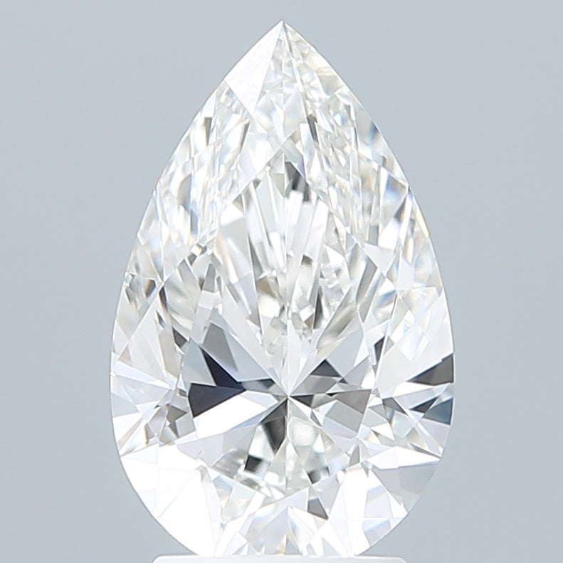 2.94 Carat Pear Shaped, Ideal Cut, F Color, VVS2 Clarity, IGI Certified Lab Grown Diamond