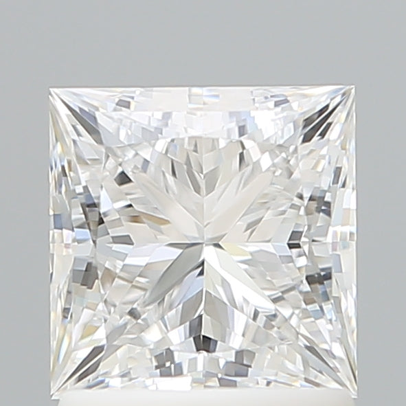1.52 Carat Princess Shaped, Ideal Cut, E Color, VVS1 Clarity, IGI Certified Lab Grown Diamond