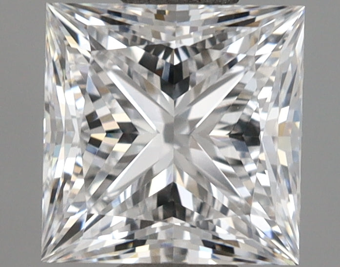 1.14 Carat Princess Shaped, Ideal Cut, D Color, VVS2 Clarity, IGI Certified Lab Grown Diamond