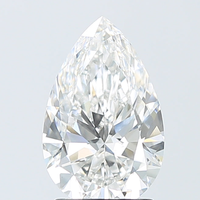 2.06 Carat Pear Shaped, Ideal Cut, E Color, VVS2 Clarity, IGI Certified Lab Grown Diamond