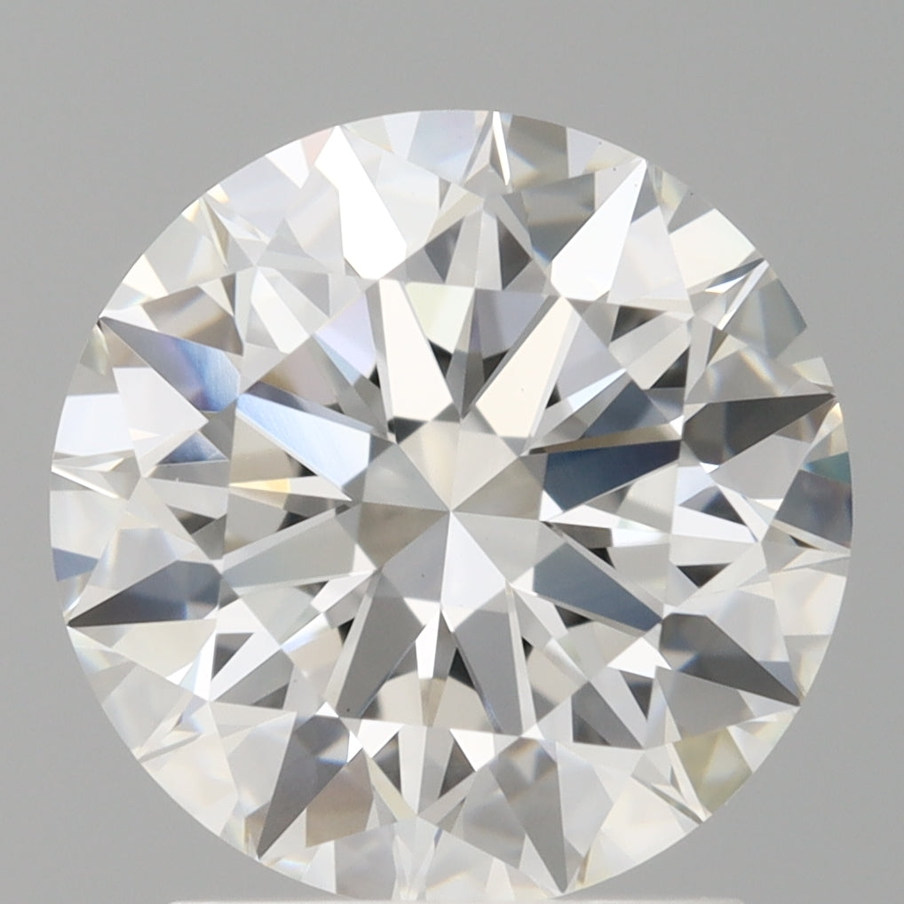 2.10 Carat Round Shaped, Ideal Cut, E Color, VVS2 Clarity, IGI Certified Lab Grown Diamond