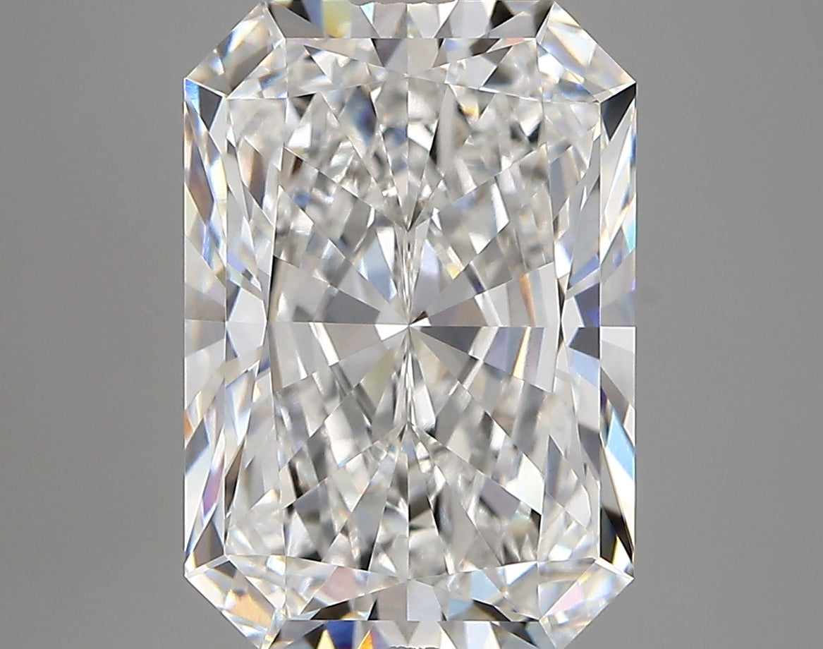 6.21 Carat Radiant Shaped, Very Good Cut, E Color, VVS1 Clarity, IGI Certified Lab Grown Diamond