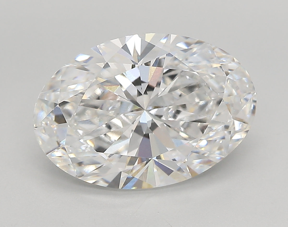 4.06 Carat Oval Shaped, Very Good Cut, E Color, VVS1 Clarity, IGI Certified Lab Grown Diamond
