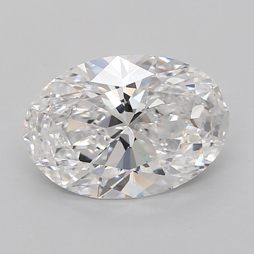 3.02 Carat Oval Shaped, Ideal Cut, D Color, VS1 Clarity, IGI Certified Lab Grown Diamond