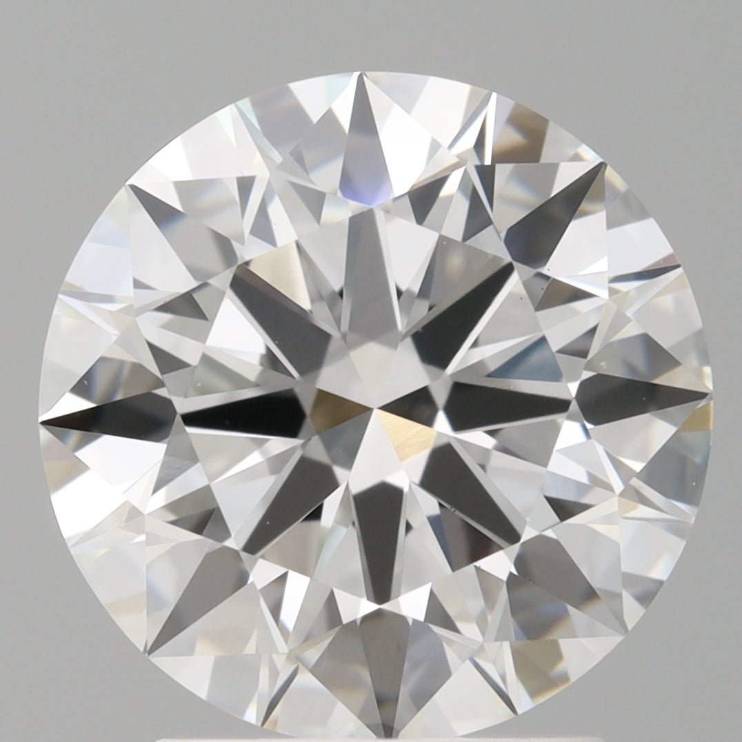 2.59 Carat Round Shaped, Ideal Cut, E Color, VVS2 Clarity, IGI Certified Lab Grown Diamond