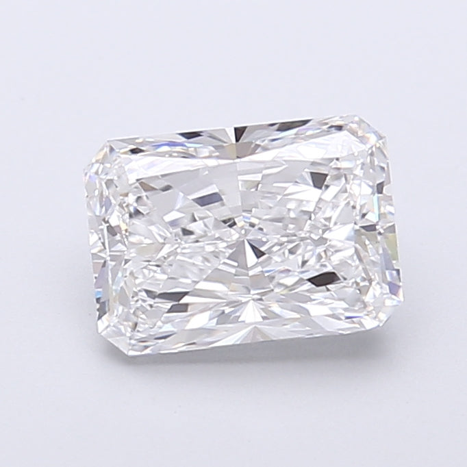 1.53 Carat Radiant Shaped, Very Good Cut, D Color, VS1 Clarity, IGI Certified Lab Grown Diamond