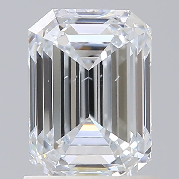 1.50 Carat Emerald Shaped, Ideal Cut, G Color, VS2 Clarity, IGI Certified Lab Grown Diamond