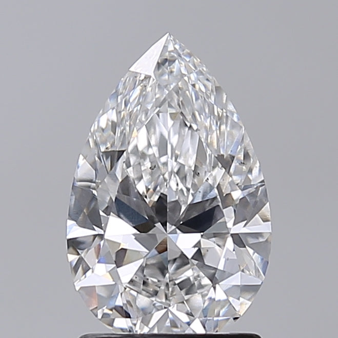 1.52 Carat Pear Shaped, Excellent Cut, E Color, VS2 Clarity, IGI Certified Lab Grown Diamond