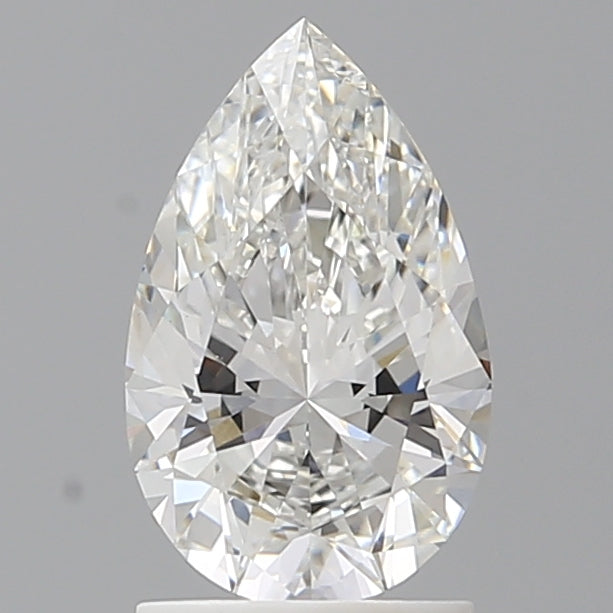 1.54 Carat Pear Shaped, Ideal Cut, E Color, VVS2 Clarity, IGI Certified Lab Grown Diamond