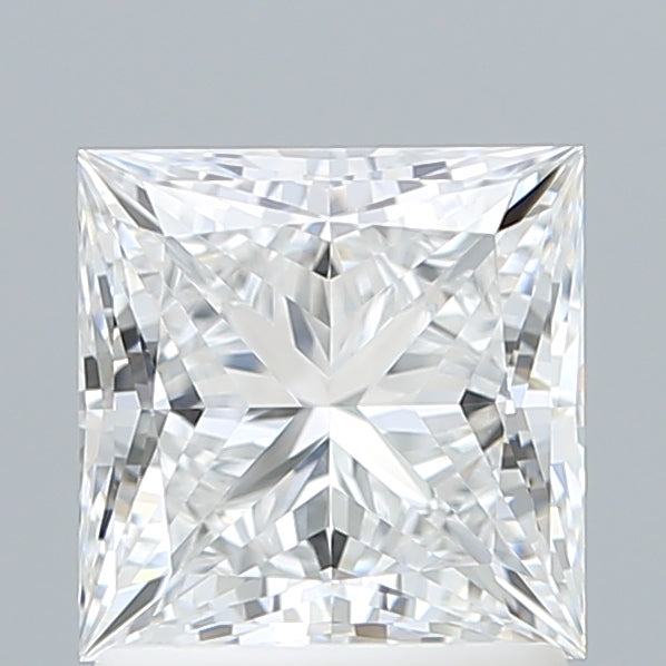 1.59 Carat Princess Shaped, Ideal Cut, D Color, VVS2 Clarity, IGI Certified Lab Grown Diamond