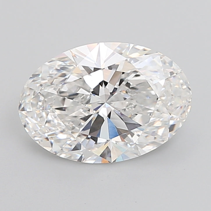 6.02 Carat Oval Shaped, Ideal Cut, E Color, VVS2 Clarity, IGI Certified Lab Grown Diamond