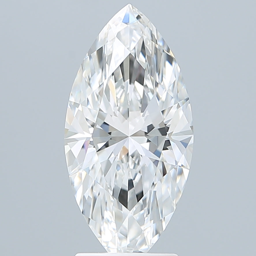 2.84 Carat Marquise Shaped, Ideal Cut, F Color, VVS2 Clarity, IGI Certified Lab Grown Diamond
