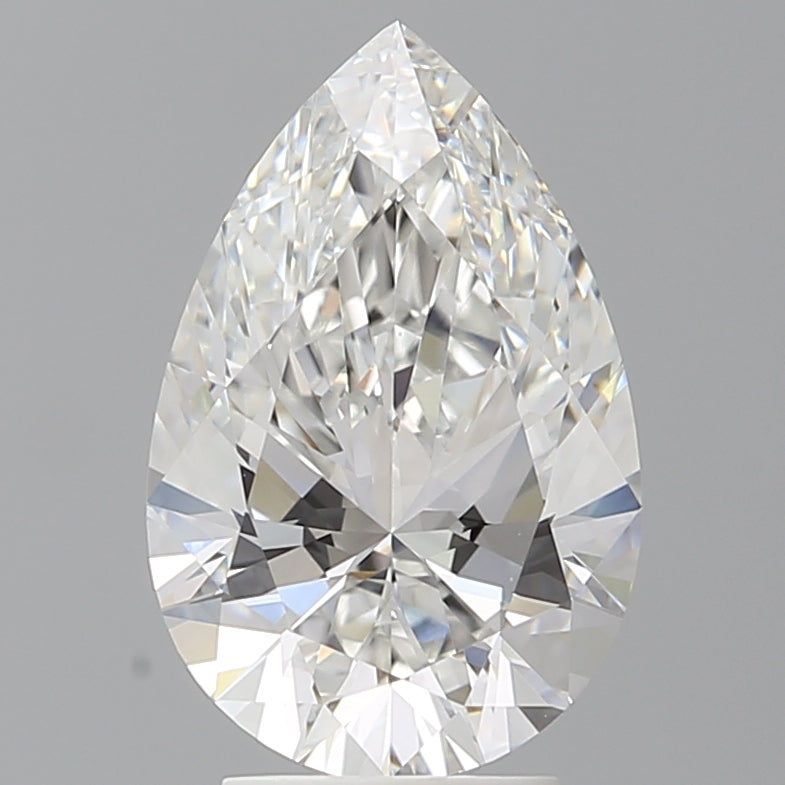3.58 Carat Pear Shaped, Ideal Cut, E Color, VS1 Clarity, IGI Certified Lab Grown Diamond