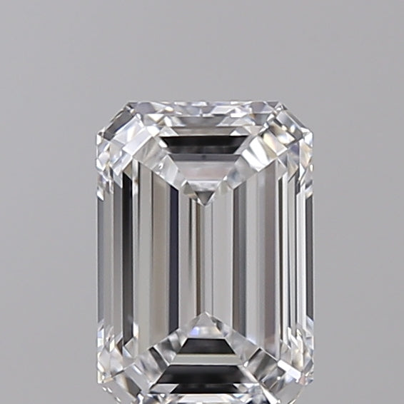 1.02 Carat Emerald Shaped, Ideal Cut, D Color, VS1 Clarity, GIA Certified Lab Grown Diamond