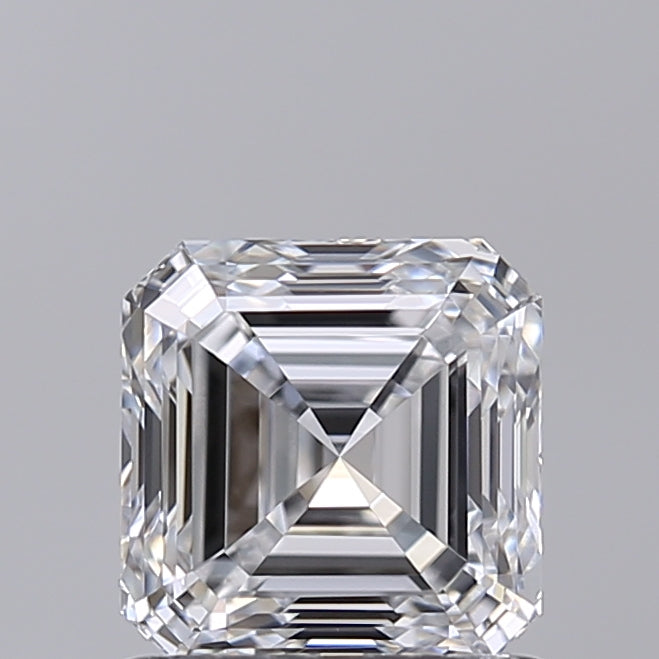 1.00 Carat Asscher Shaped, Very Good Cut, D Color, VS1 Clarity, IGI Certified Lab Grown Diamond