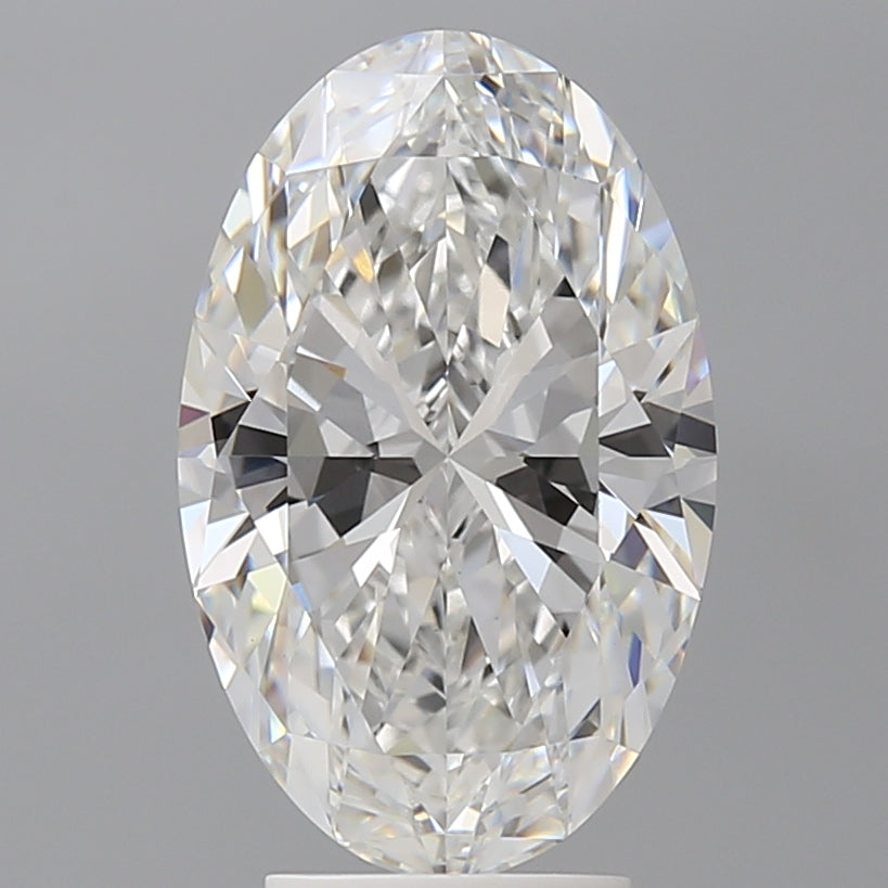 4.03 Carat Oval Shaped, Ideal Cut, E Color, VVS2 Clarity, IGI Certified Lab Grown Diamond