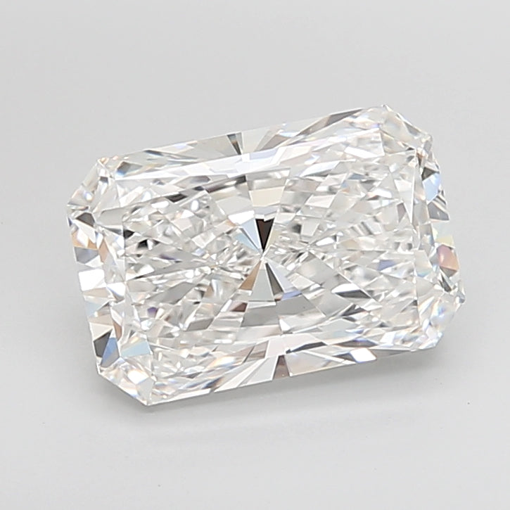 5.09 Carat Radiant Shaped, Ideal Cut, E Color, VVS2 Clarity, IGI Certified Lab Grown Diamond
