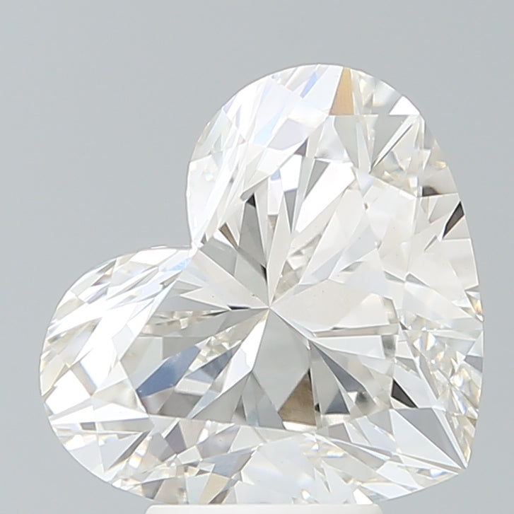 5.20 Carat Heart Shaped, Excellent Cut, H Color, VVS2 Clarity, IGI Certified Lab Grown Diamond
