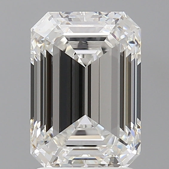 2.60 Carat Emerald Shaped, Ideal Cut, E Color, VVS2 Clarity, IGI Certified Lab Grown Diamond