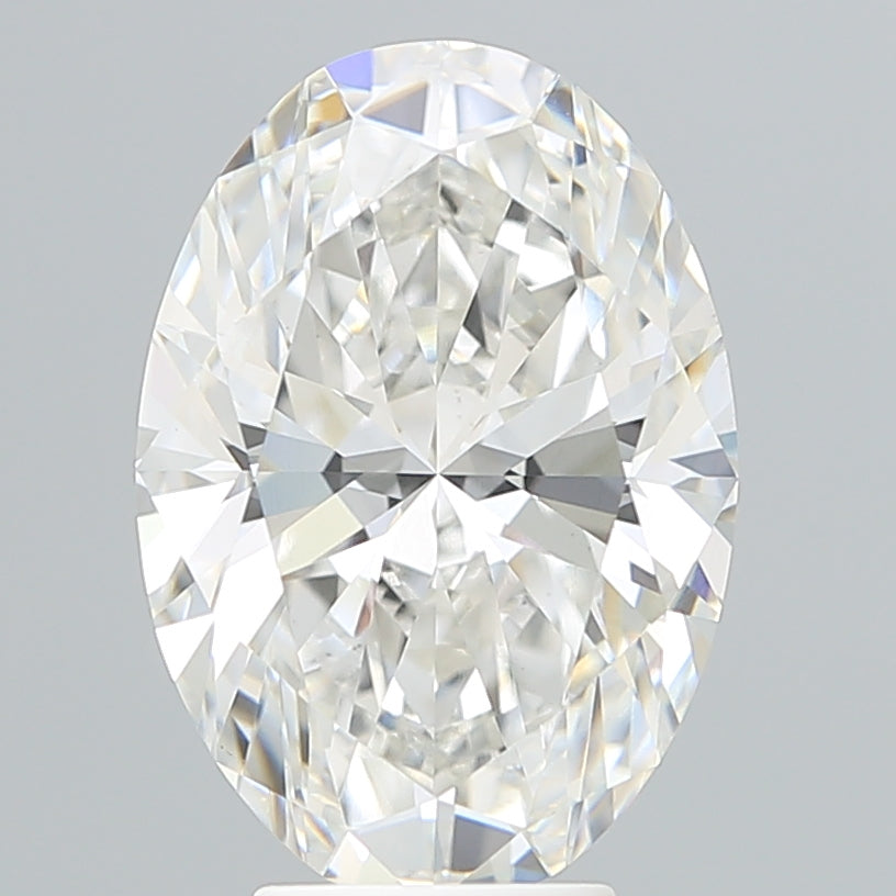 5.36 Carat Oval Shaped, Ideal Cut, E Color, VVS2 Clarity, IGI Certified Lab Grown Diamond