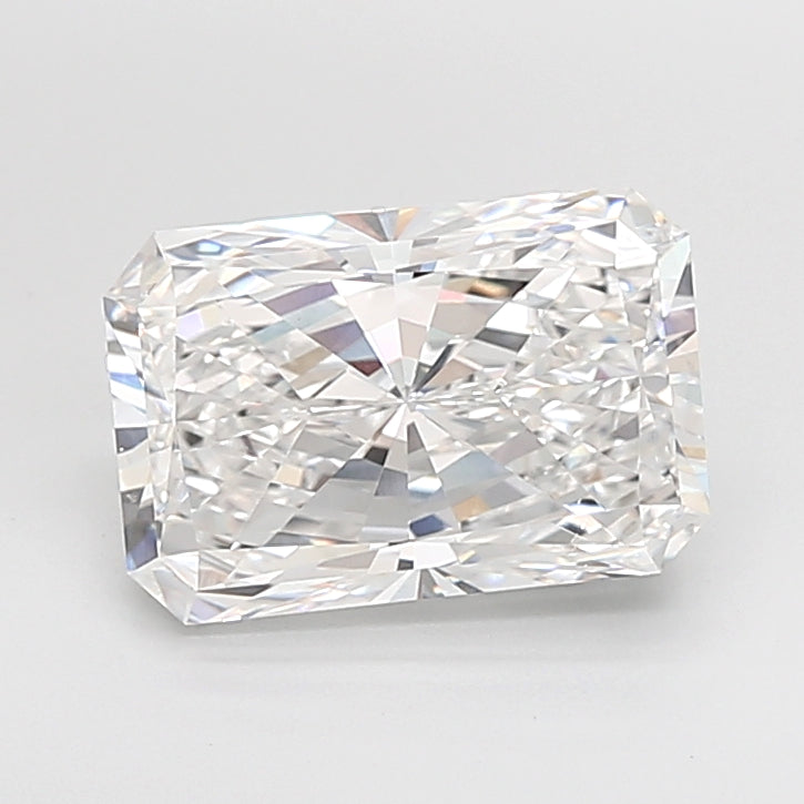 5.00 Carat Radiant Shaped, Ideal Cut, D Color, VS2 Clarity, IGI Certified Lab Grown Diamond