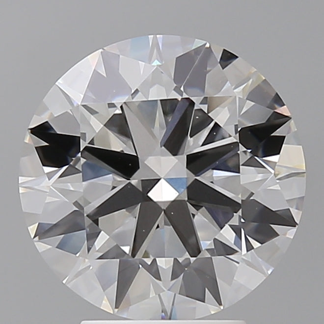 4.03 Carat Round Shaped, Ideal Cut, F Color, VVS2 Clarity, IGI Certified Lab Grown Diamond