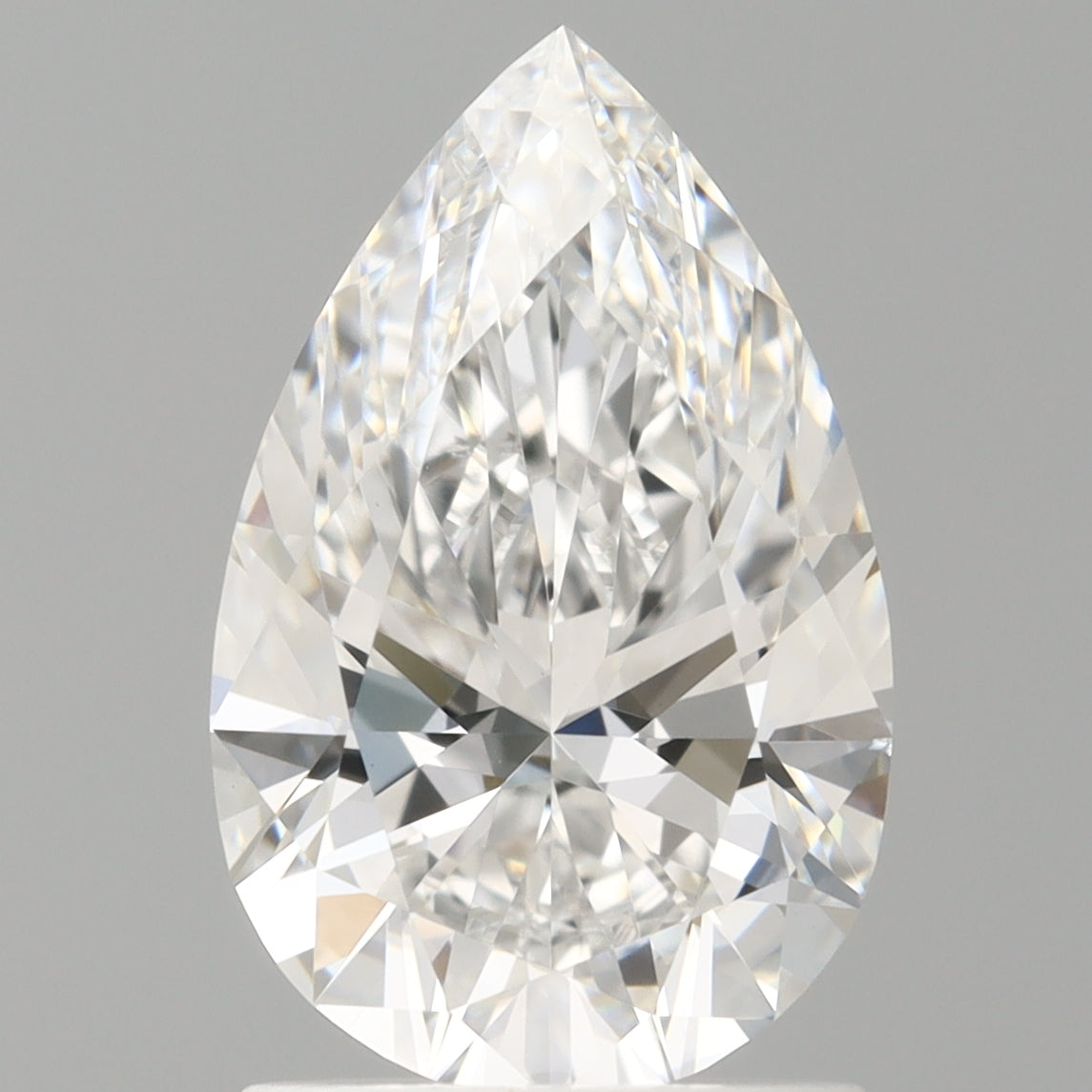 1.60 Carat Pear Shaped, Ideal Cut, E Color, VS1 Clarity, IGI Certified Lab Grown Diamond