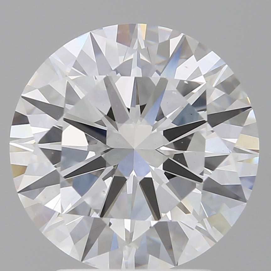 3.03 Carat Round Shaped, Excellent Cut, E Color, VS2 Clarity, IGI Certified Lab Grown Diamond