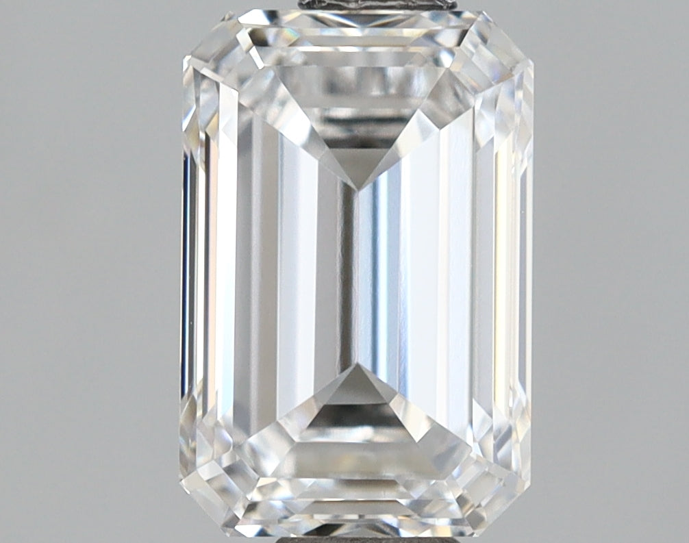 1.52 Carat Emerald Shaped, Ideal Cut, D Color, VVS1 Clarity, IGI Certified Lab Grown Diamond
