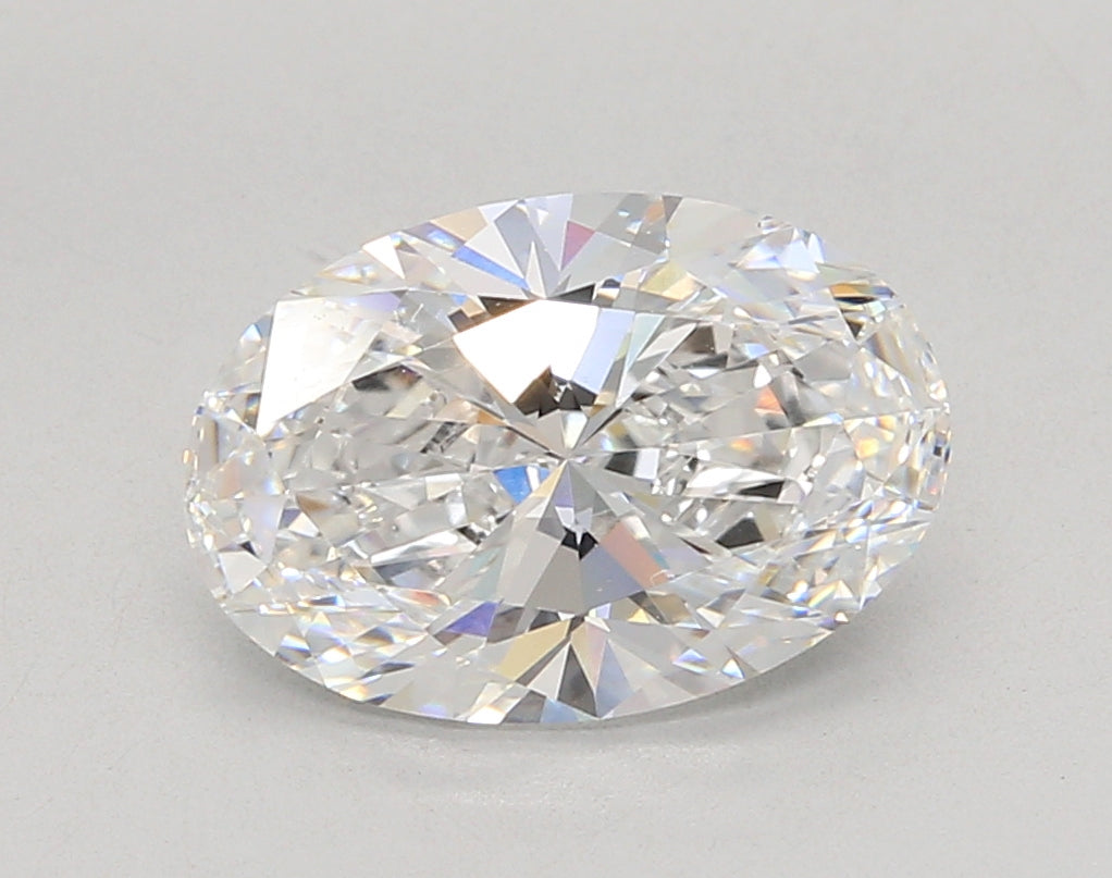 3.02 Carat Oval Shaped, Ideal Cut, D Color, VVS2 Clarity, IGI Certified Lab Grown Diamond