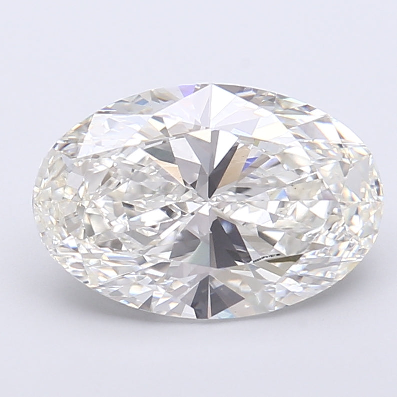 3.47 Carat Oval Shaped, Very Good Cut, G Color, VS1 Clarity, IGI Certified Lab Grown Diamond
