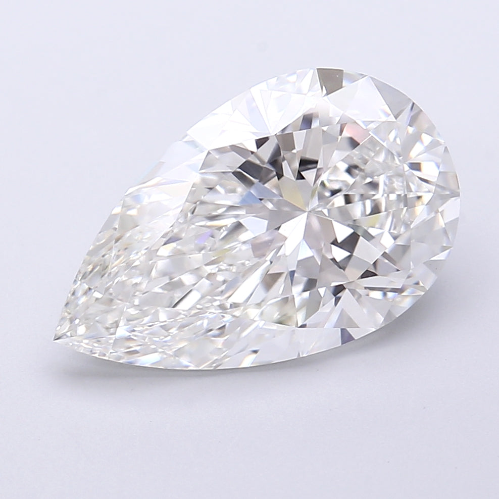 5.07 Carat Pear Shaped, Very Good Cut, E Color, VVS2 Clarity, IGI Certified Lab Grown Diamond